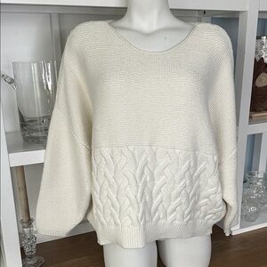 Bundle 5 items @ 20$, pay only 60$ - 2 items free! Cream Knit Sweater for Women